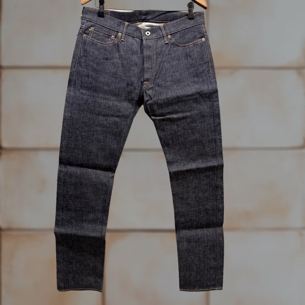Japan Blue Japan Blue Jeans Mens Slim Tapered Jeans 34x35 Raw Selvedge Cote D’lvoire Cotton Dark Blue Denim Size US 34 / EU 50 - 1 Thumbnail