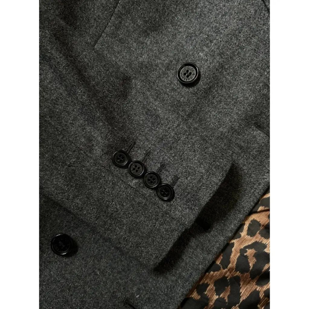 Dolce & Gabbana Dolce & Gabbana Grey Wool Double Breasted Blazer Size 42 IT Size M / US 6-8 / IT 42-44 - 5 Thumbnail