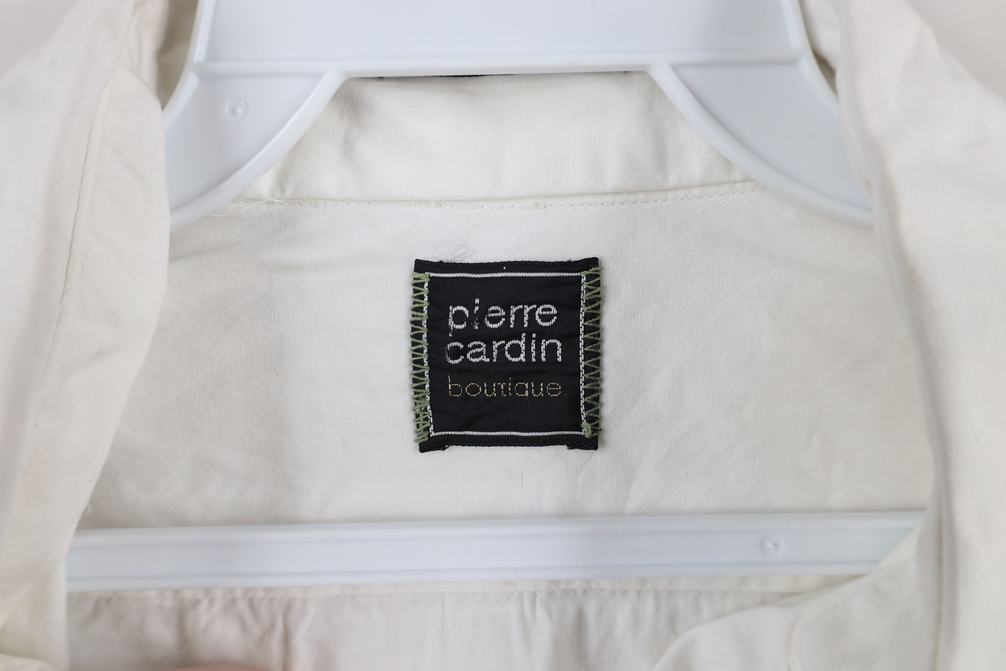 Pierre Cardin × Vintage Vintage 70s Pierre Cardin Boutique Button Shirt White USA Size US M / EU 48-50 / 2 - 6 Thumbnail