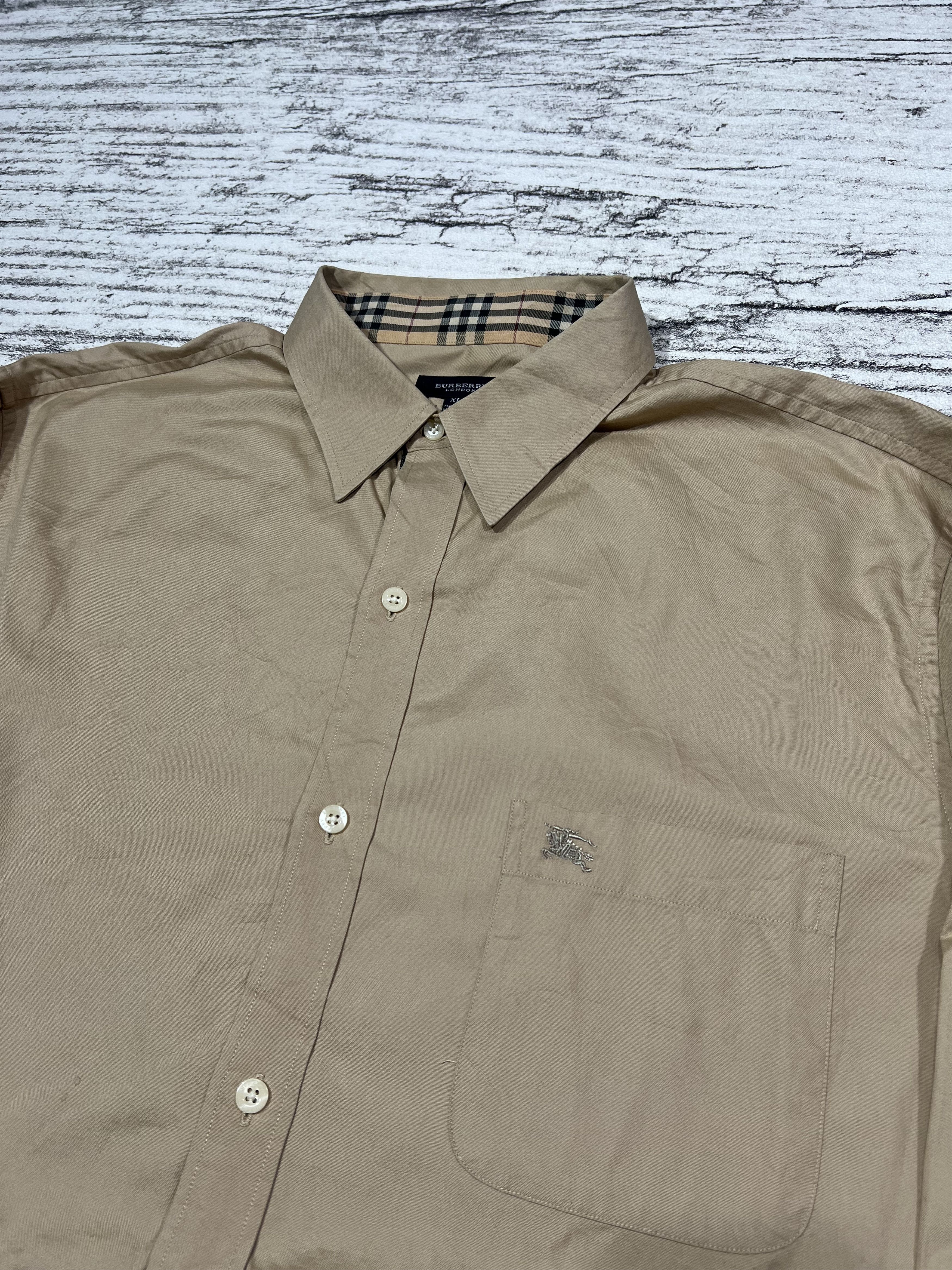 Burberry 2000s Archival Burberry Novacheck Pocket Longsleeve Shirt Size US XL / EU 56 / 4 - 2 Thumbnail