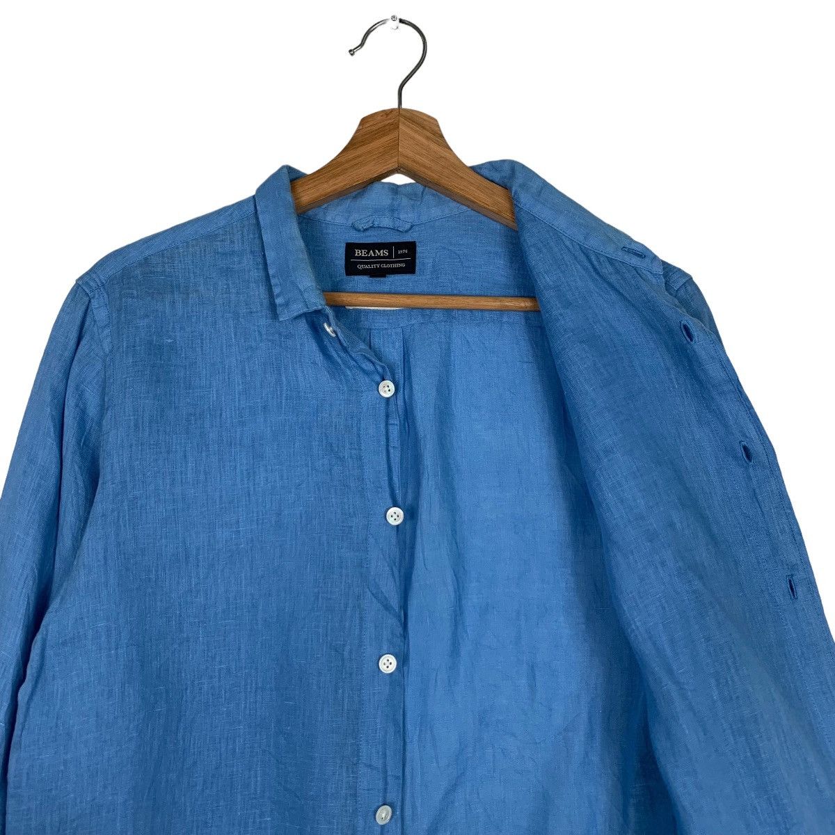 Beams Plus BEAMS Linen Button Up Shirt #0216-C10 Size US M / EU 48-50 / 2 - 11 Thumbnail