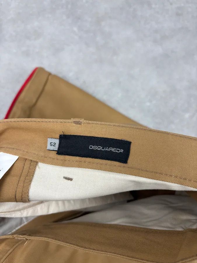 Dsquared2 1990s Dsquared2 Beige & Red Lined Flared Pants Size US 32 / EU 48 - 10 Thumbnail