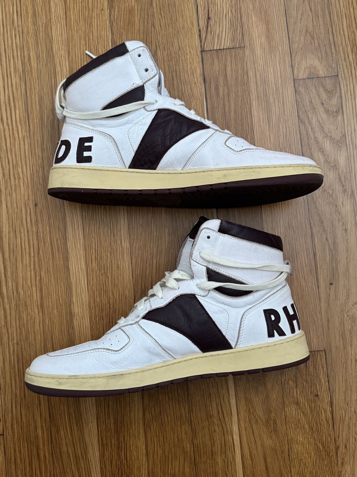 Rhude Rhude Rhecess High Maroon Size US 12 / EU 45 - 2 Thumbnail