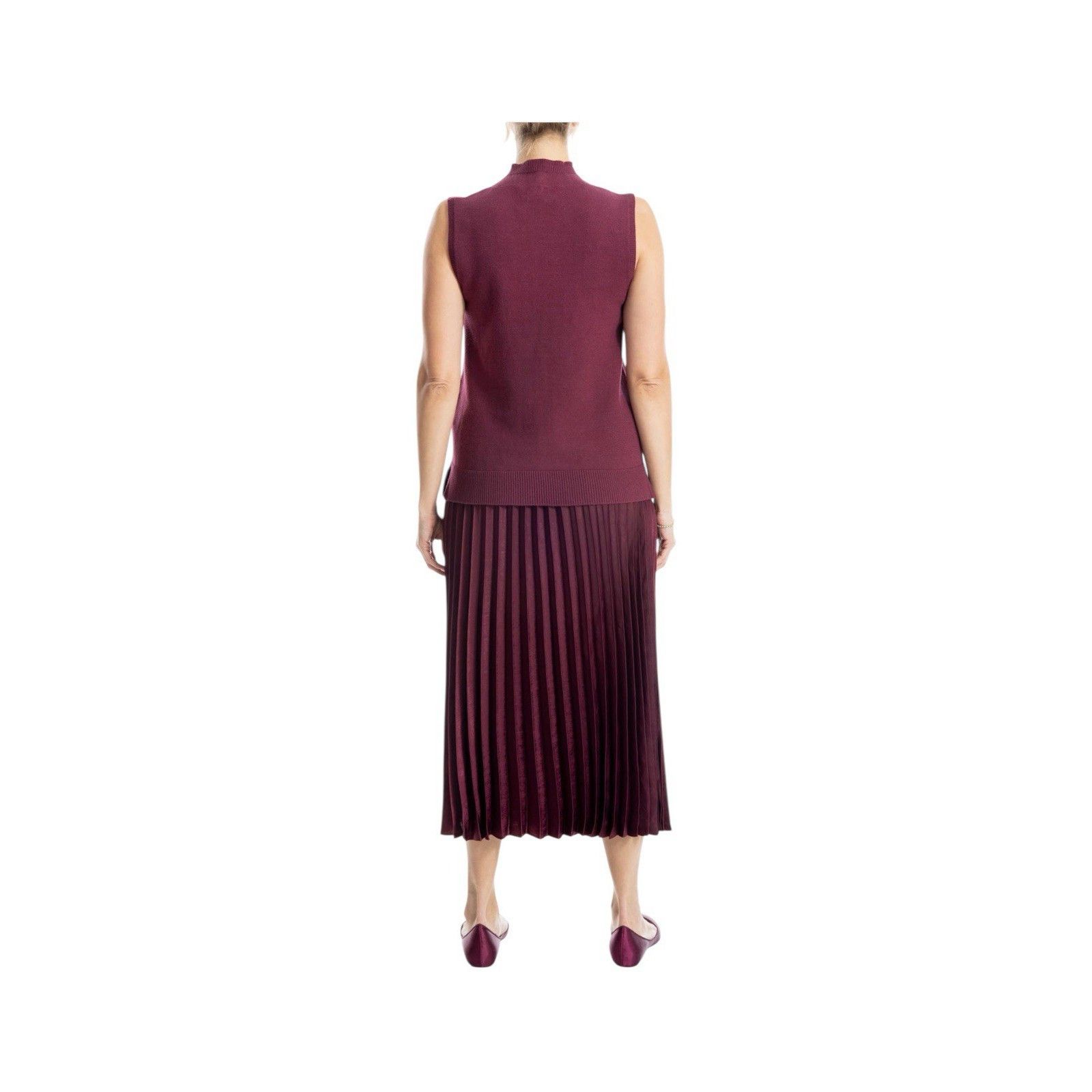 Other NWT MAX STUDIO MOCK SLEEVELESS SWEATER Size M / US 6-8 / IT 42-44 - 2 Thumbnail
