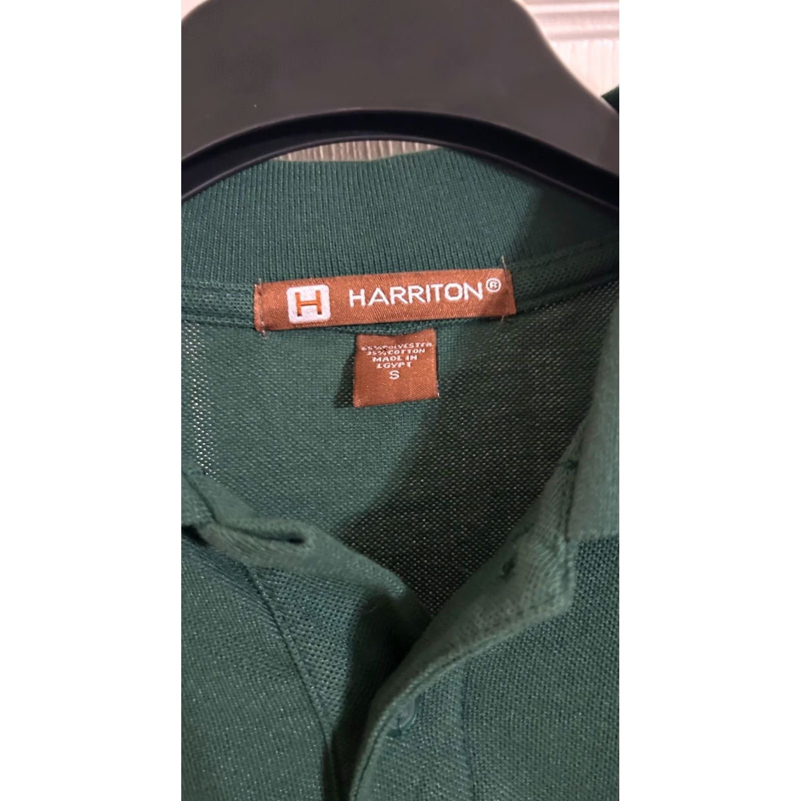 Vintage Harriton Mens Polo Shirt Dark Green Size S Regular Pull on Size US S / EU 44-46 / 1 - 2 Thumbnail
