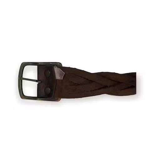 Gap × Leather Vintage Gap Solid Brass Leather Buckle Belts Size ONE SIZE - 3 Thumbnail