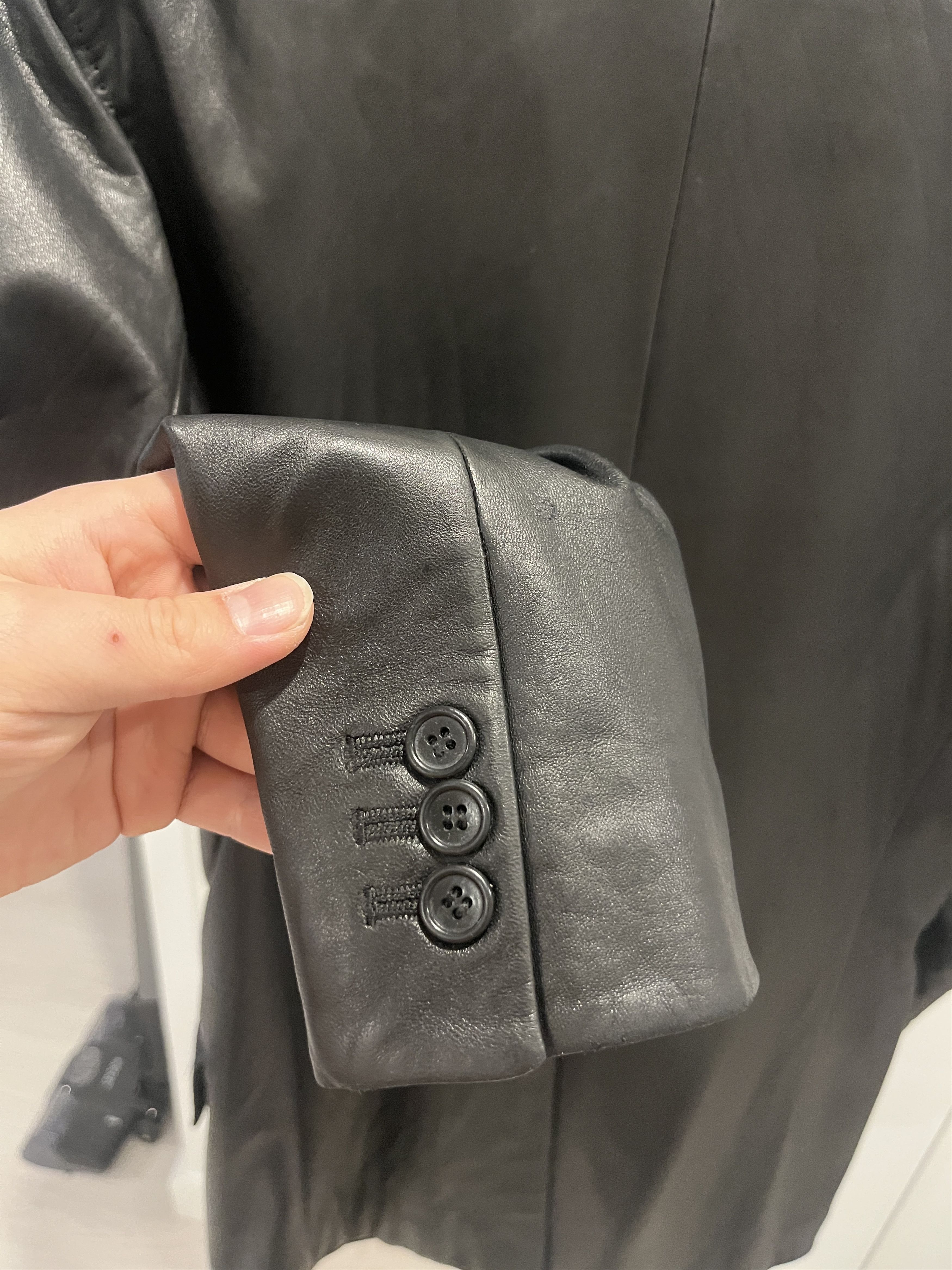 Yohji Yamamoto AAR Yohji Design Studio Sheepskin Leather Blazer Jacket Size US L / EU 52-54 / 3 - 10 Thumbnail