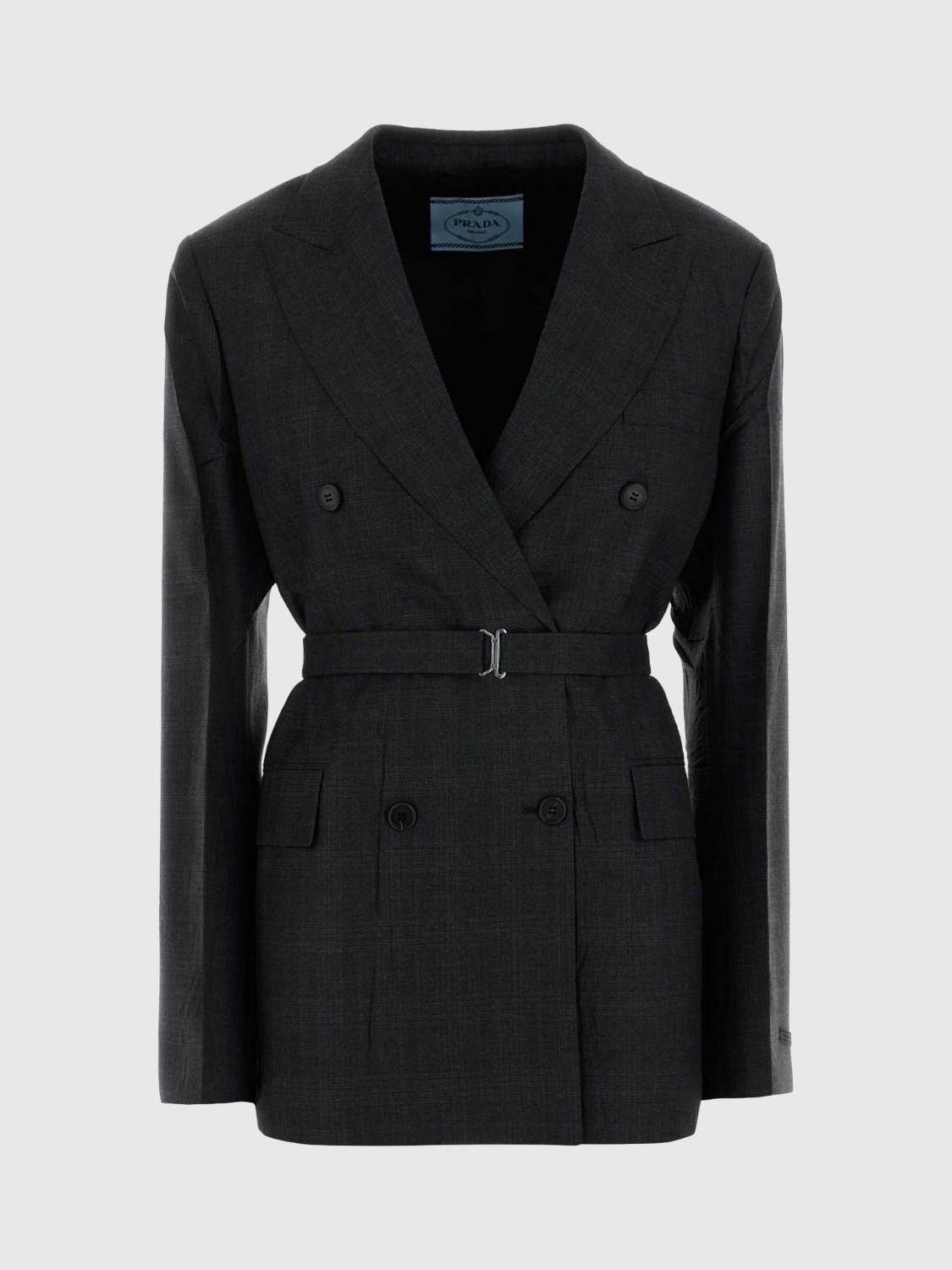Prada Prada Jacket Woman Charcoal Size M / US 6-8 / IT 42-44 - 1 Preview