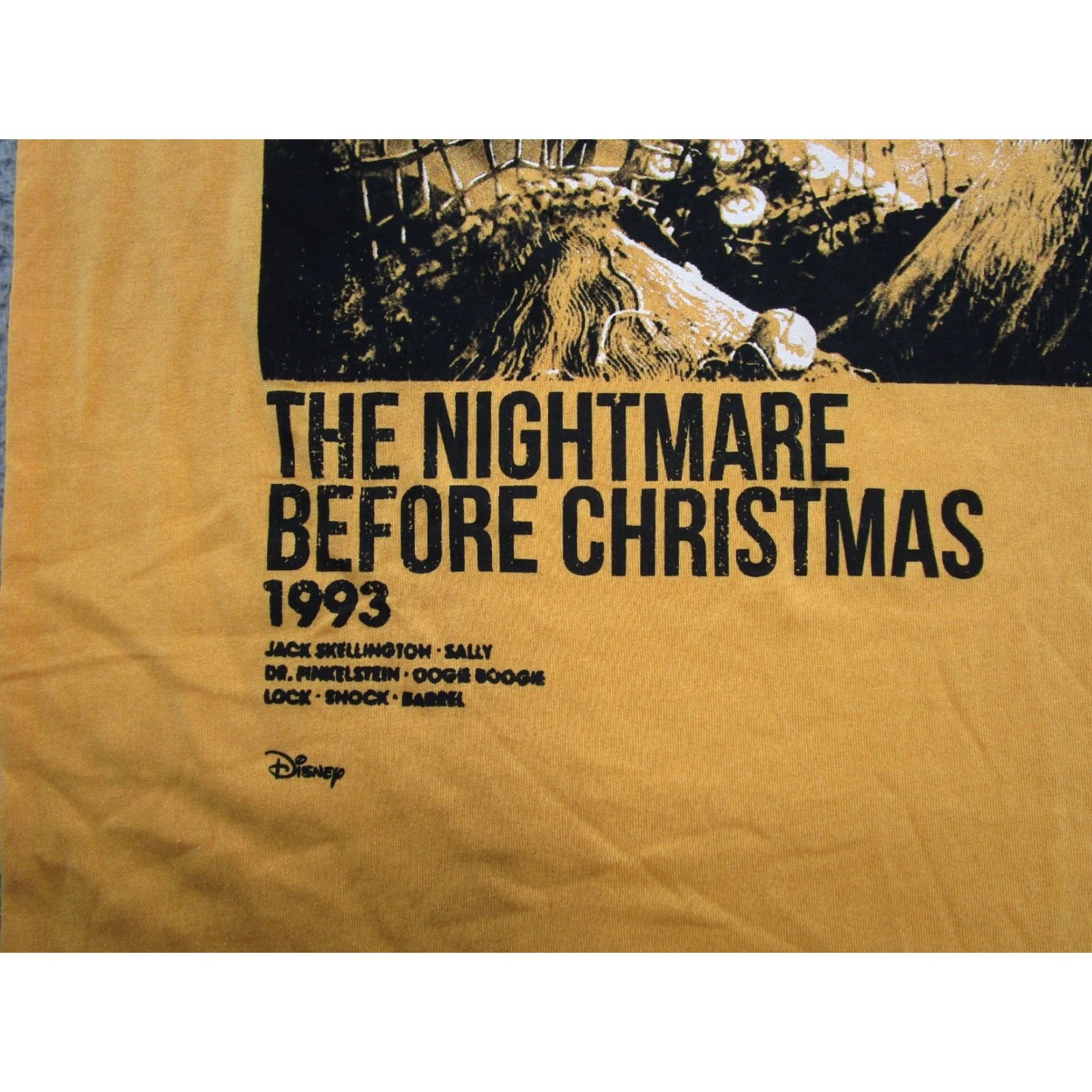 Burton Tim Burton's Nightmare Before Christmas Movie Poster Promo T-Shirt M Men Short Sleeve Multicolor Christmas New Size US M / EU 48-50 / 2 - 2 Thumbnail