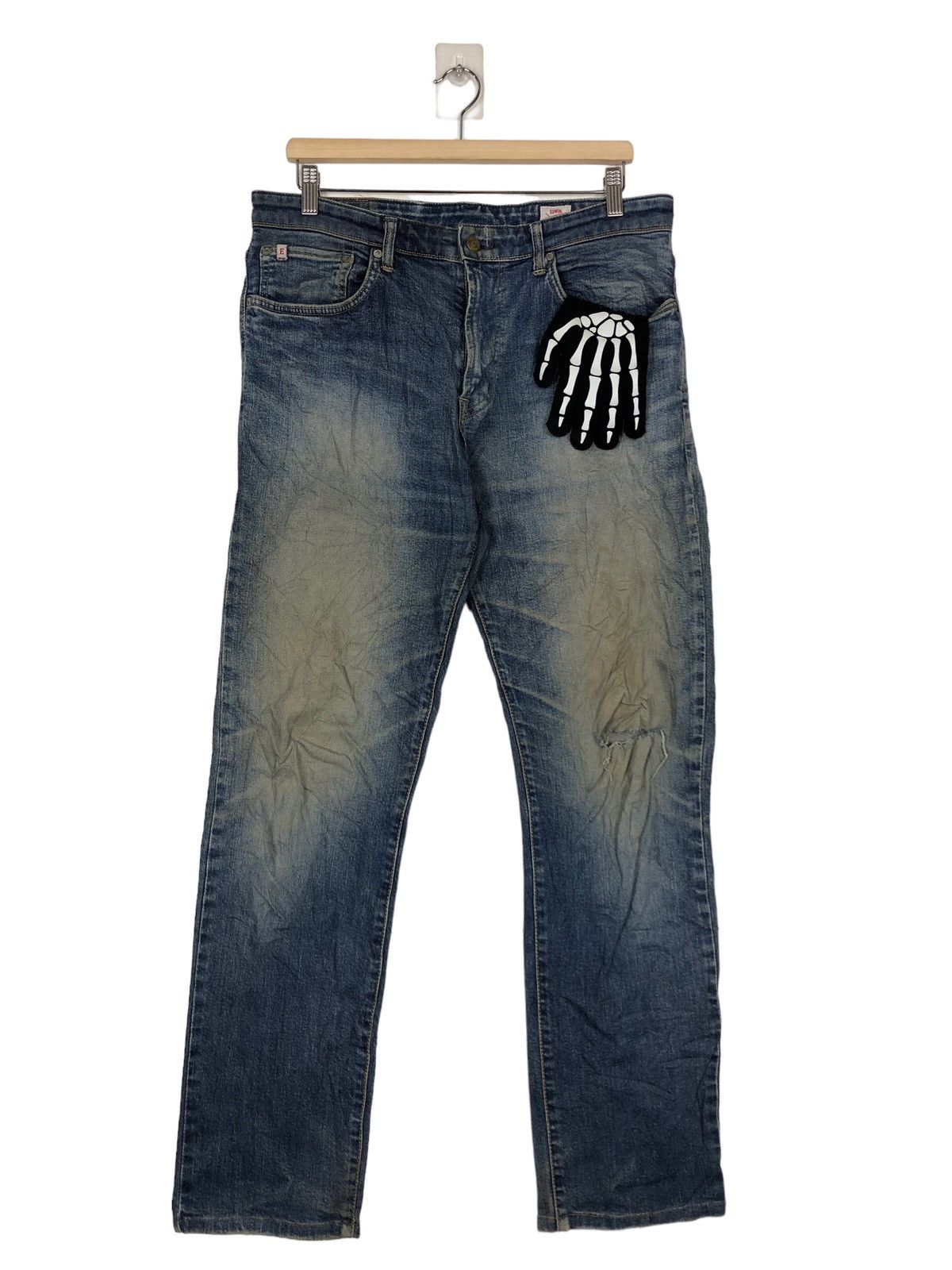 Japanese Brand 🔥90’s Vintage Distressed Denim Jeans Edwin Size US 34 / EU 50 - 1 Thumbnail