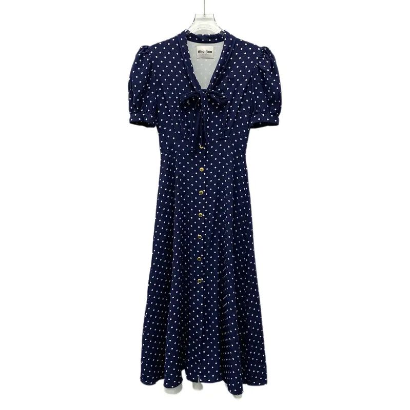 miu miu blue dress Miumiu 24 navy blue polo dress size XS