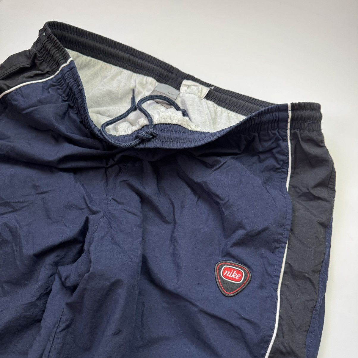 Nike Vintage Baggy Nylon Nike Pants Blue Y2K Size US 35 - 7 Thumbnail
