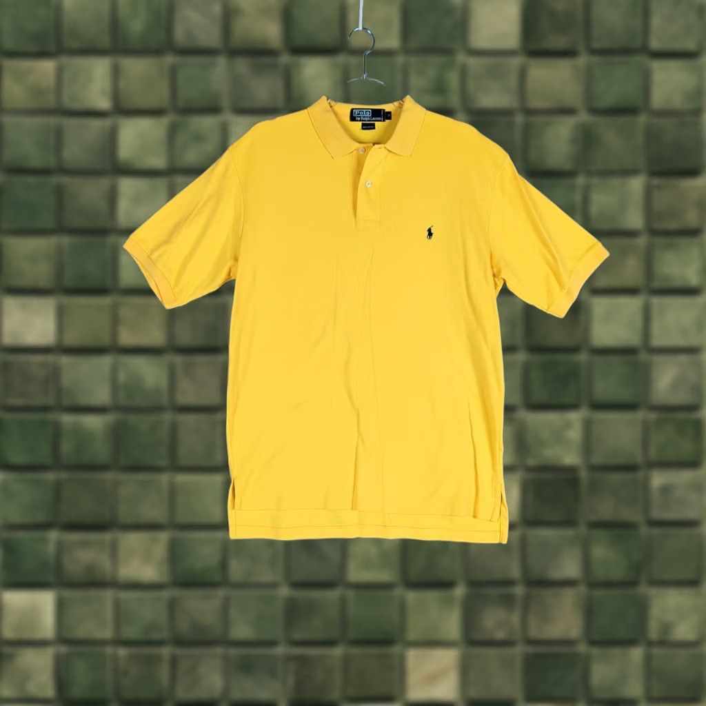 Polo Ralph Lauren Polo Ralph Lauren Polo Shirt Men Yellow Short Sleeve Logo M Classic Fit Golf Activewear Size US M / EU 48-50 / 2 - 1 Thumbnail