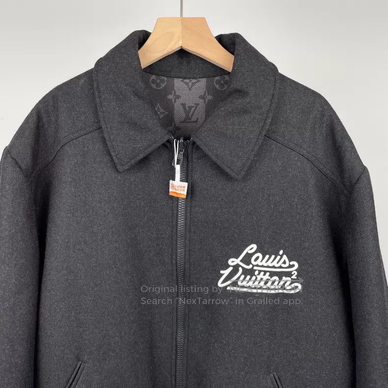 Louis Vuitton Louis Vuitton Black and grey wool-blend cotton lapel jacke Size US M / EU 48-50 / 2 - 3 Thumbnail