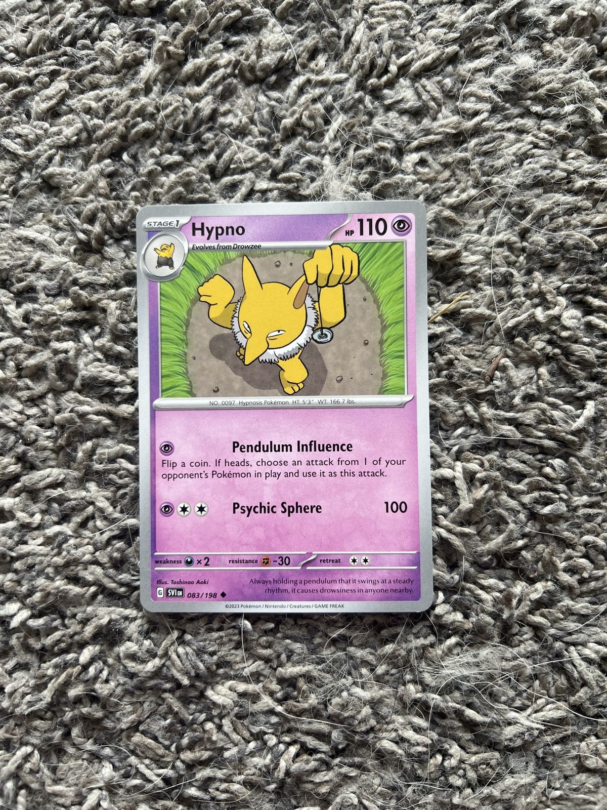 Hypebeast × Nintendo × Pokemon 2023 Pokémon Hypno Stage 1 Card Size ONE SIZE - 1 Thumbnail