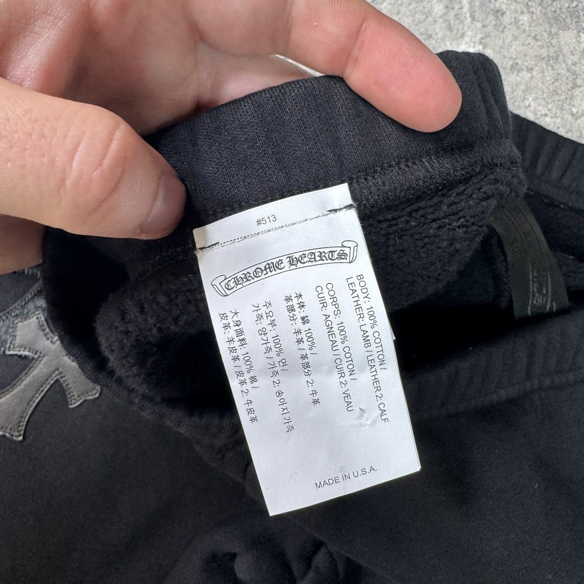 Chrome Hearts Leather Cross patch sweatpants Size US 32 / EU 48 - 13 Thumbnail