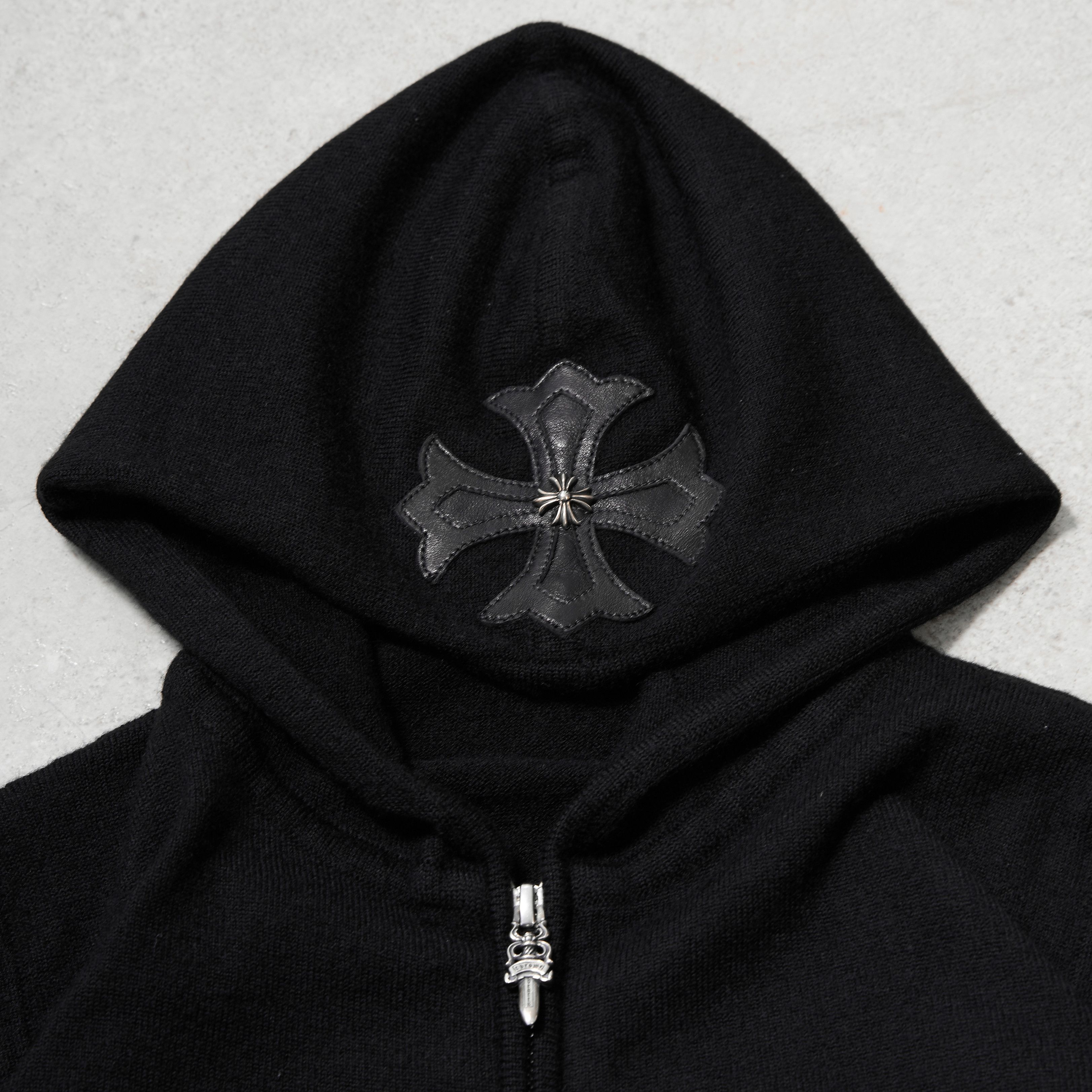 Chrome Hearts CHROME HEARTS Cashmere Plus Patch Zip Hoodie Knit Size US S / EU 44-46 / 1 - 4 Thumbnail