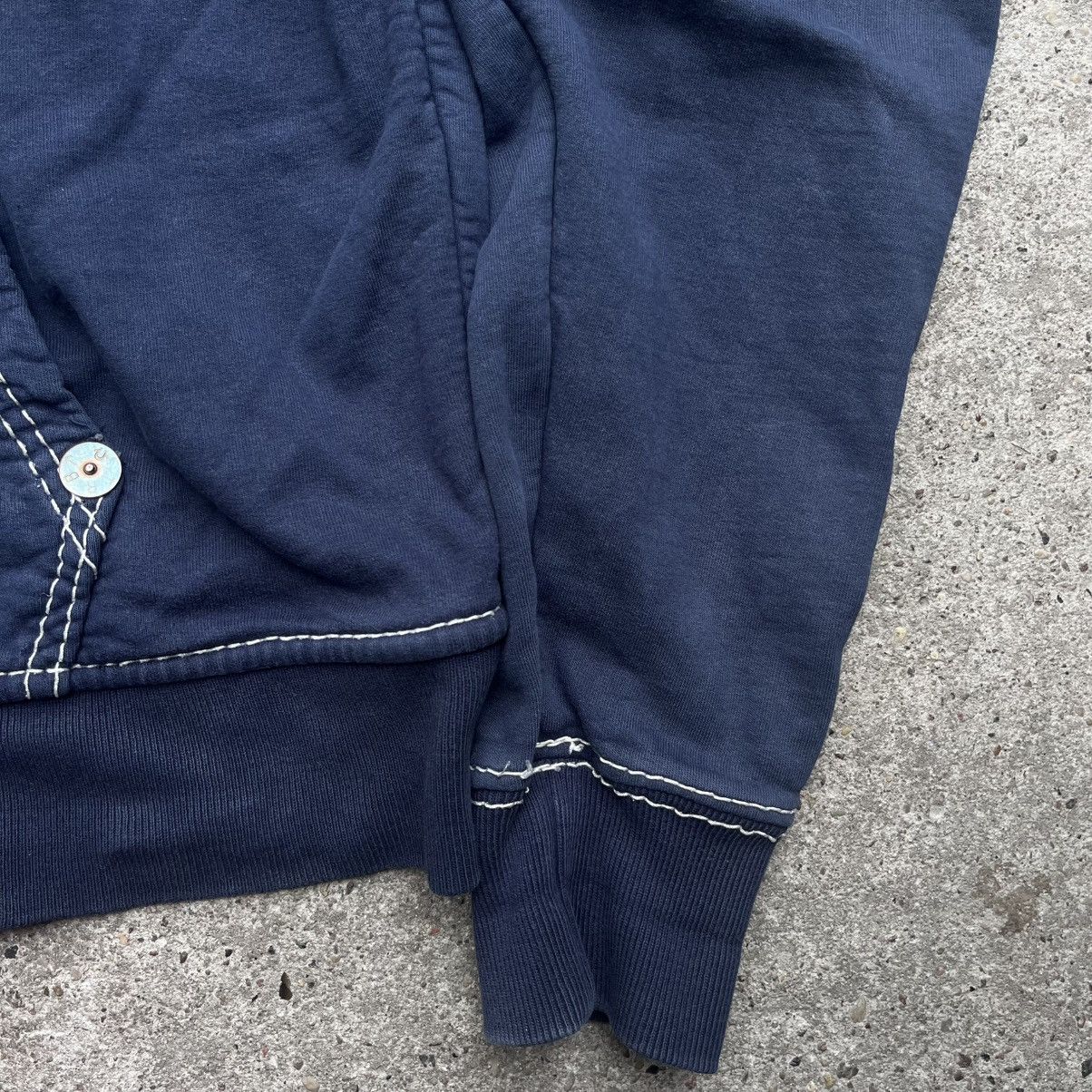 True Religion True Religion blue Zip Hoodie vintage drip USA chief keef Size US XL / EU 56 / 4 - 4 Thumbnail