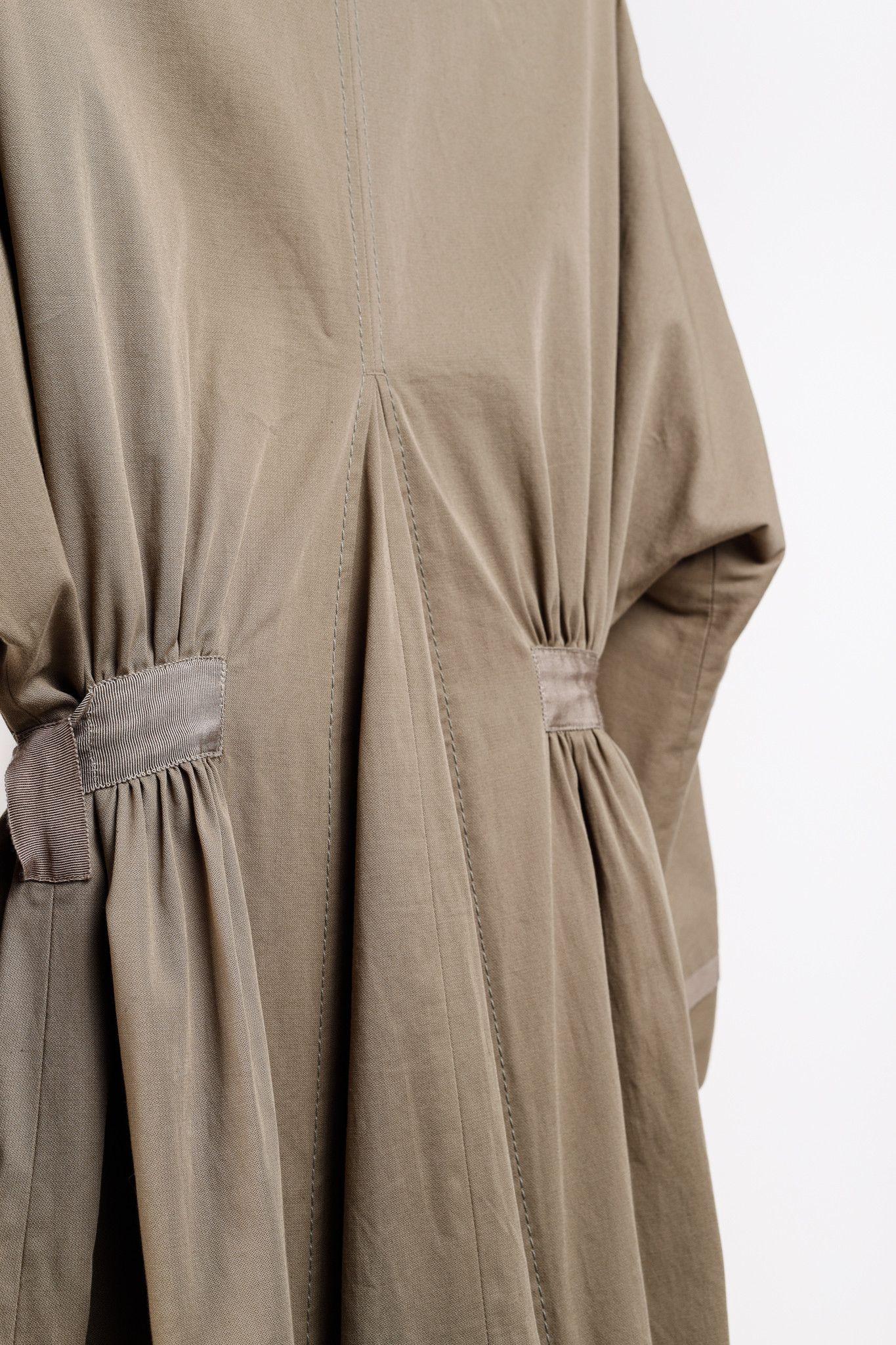 Other Sharon Wauchob Khaki Cotton Twill Tie-Waist Coat Size M / US 6-8 / IT 42-44 - 9 Thumbnail