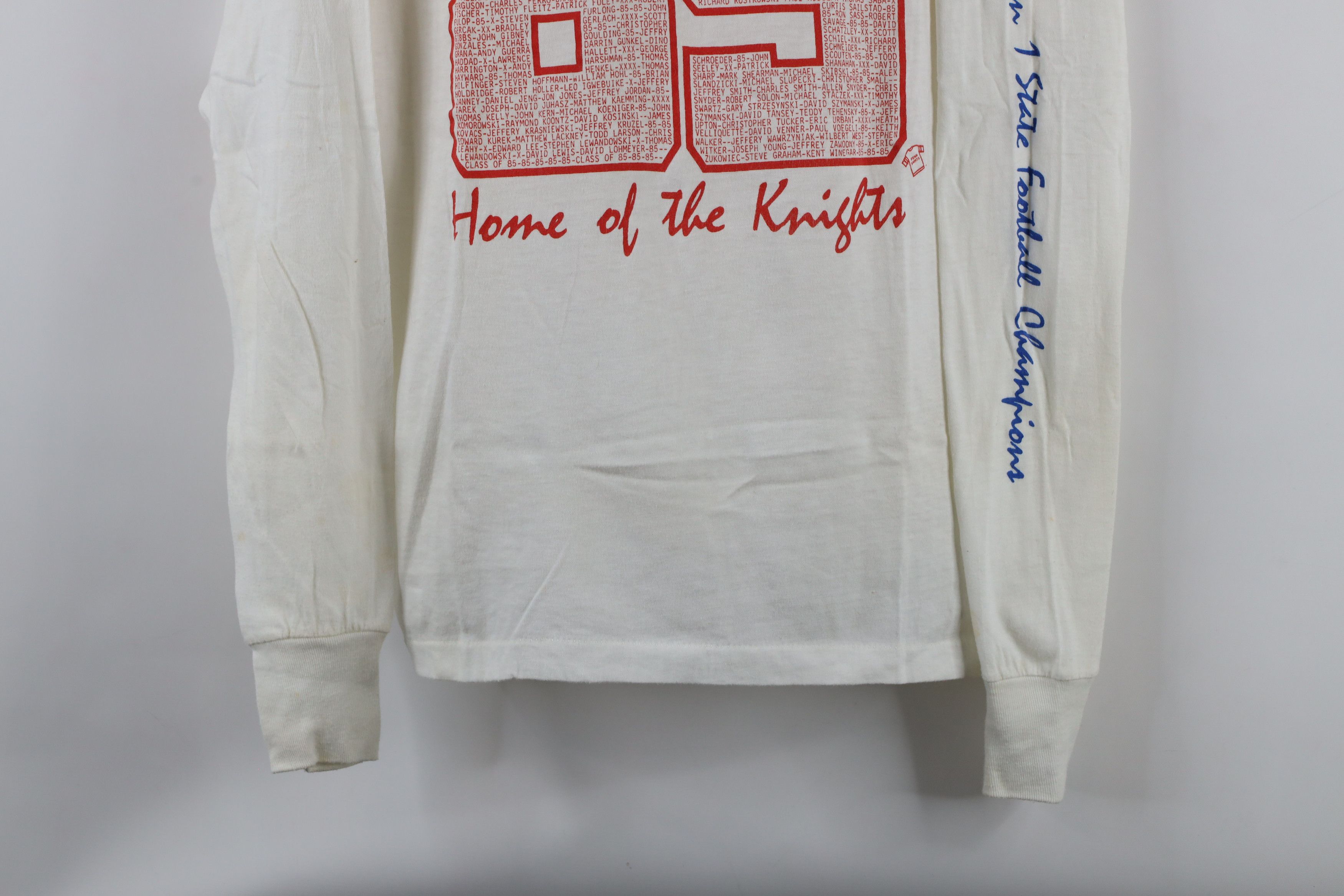 Vintage Vintage 80s Football Champs St Francis de Sales T-Shirt USA Size US L / EU 52-54 / 3 - 3 Thumbnail
