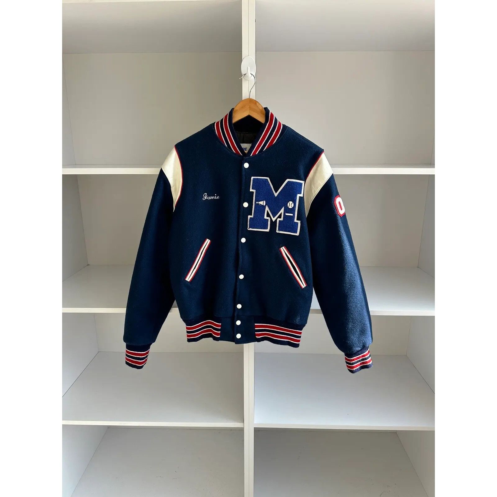 Vintage VTG McConnellsburg Varsity USA Bomber Jacket Size US M / EU 48-50 / 2 - 1 Thumbnail
