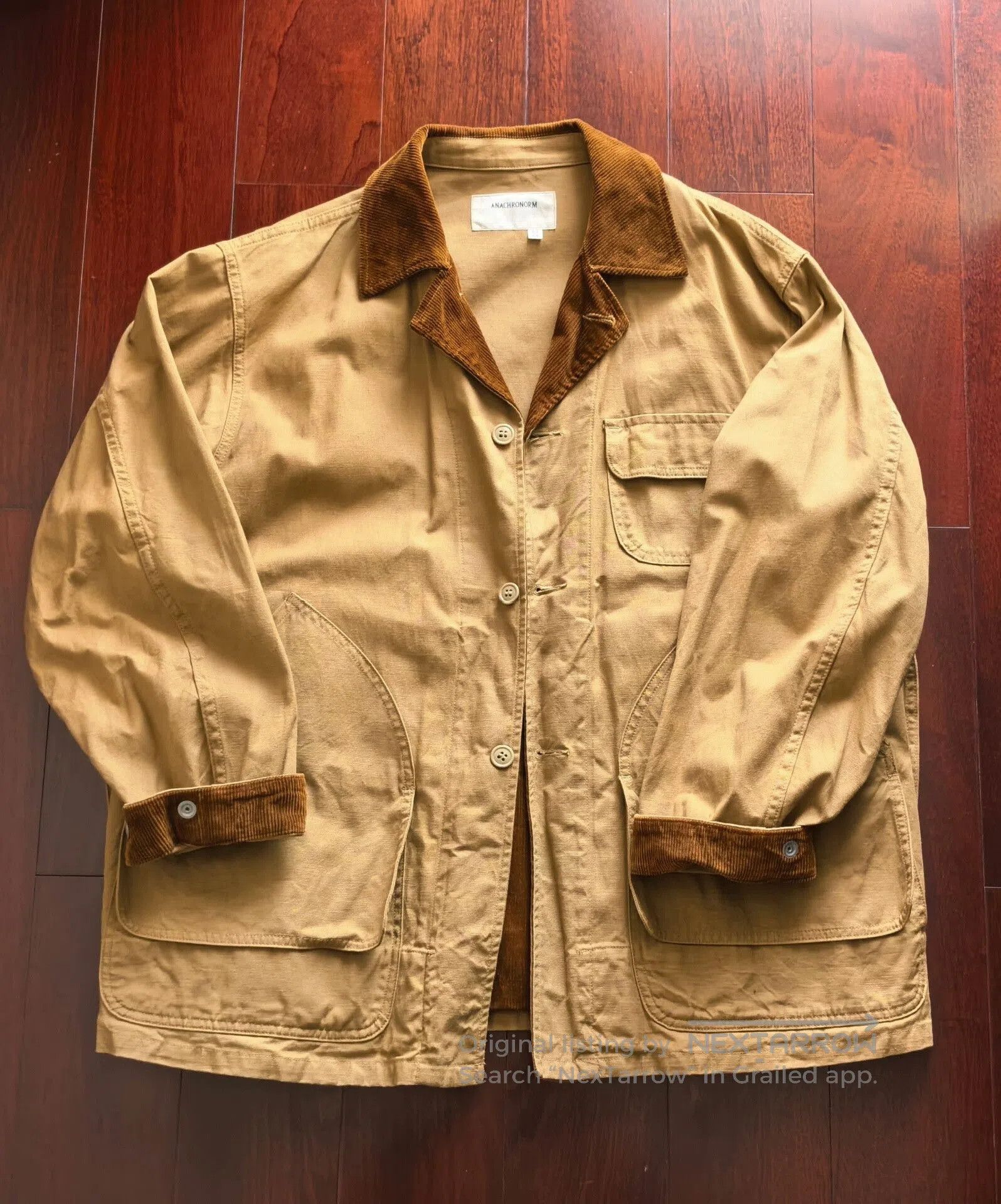 ANACHRONORM anachronorm hunting jacket in beige color. Size US M / EU 48-50 / 2 - 1 Thumbnail