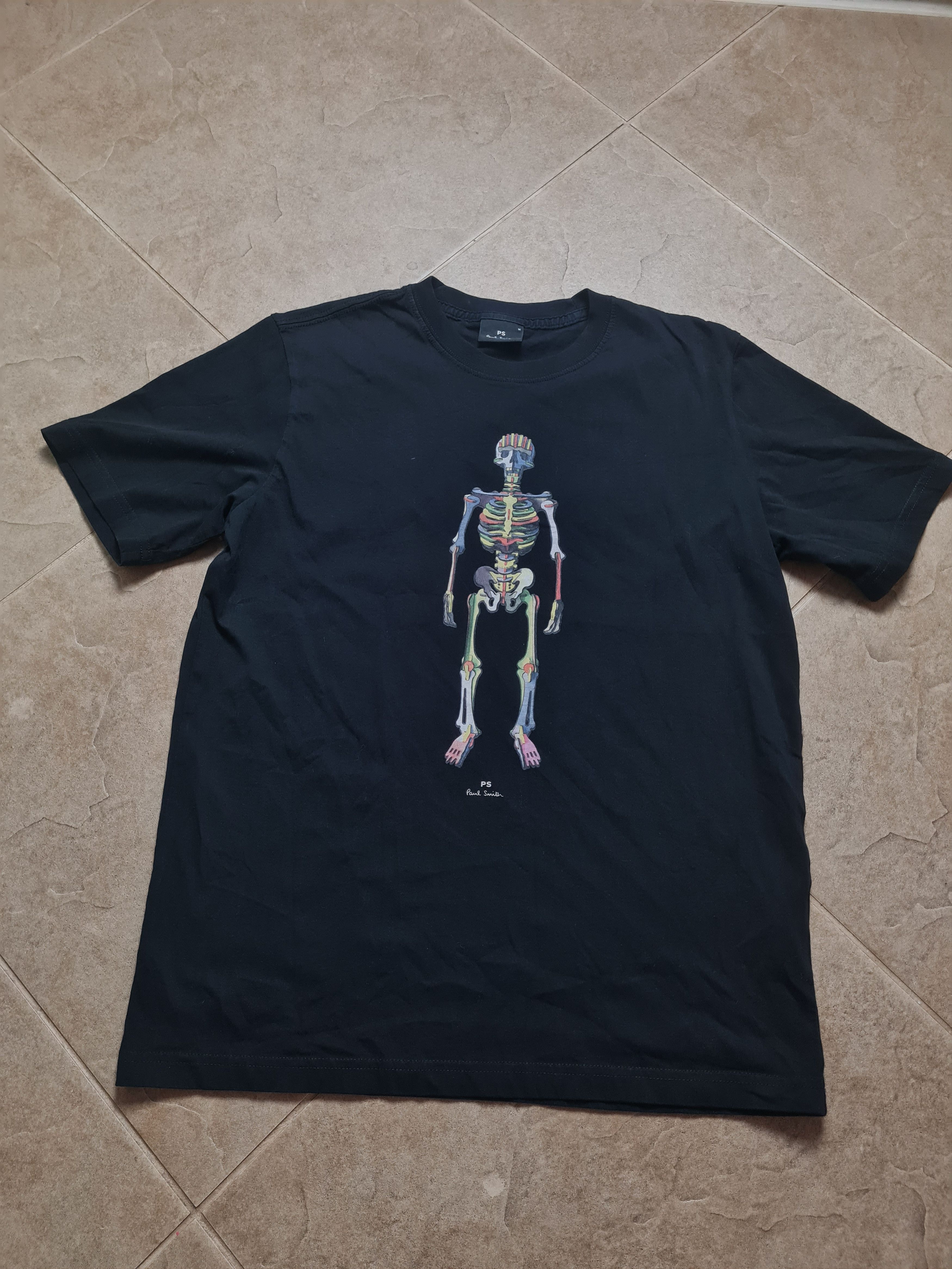 Paul Smith Paul Smith Men's Skeleton T-Shirt in Black Size M Size US M / EU 48-50 / 2 - 3 Thumbnail