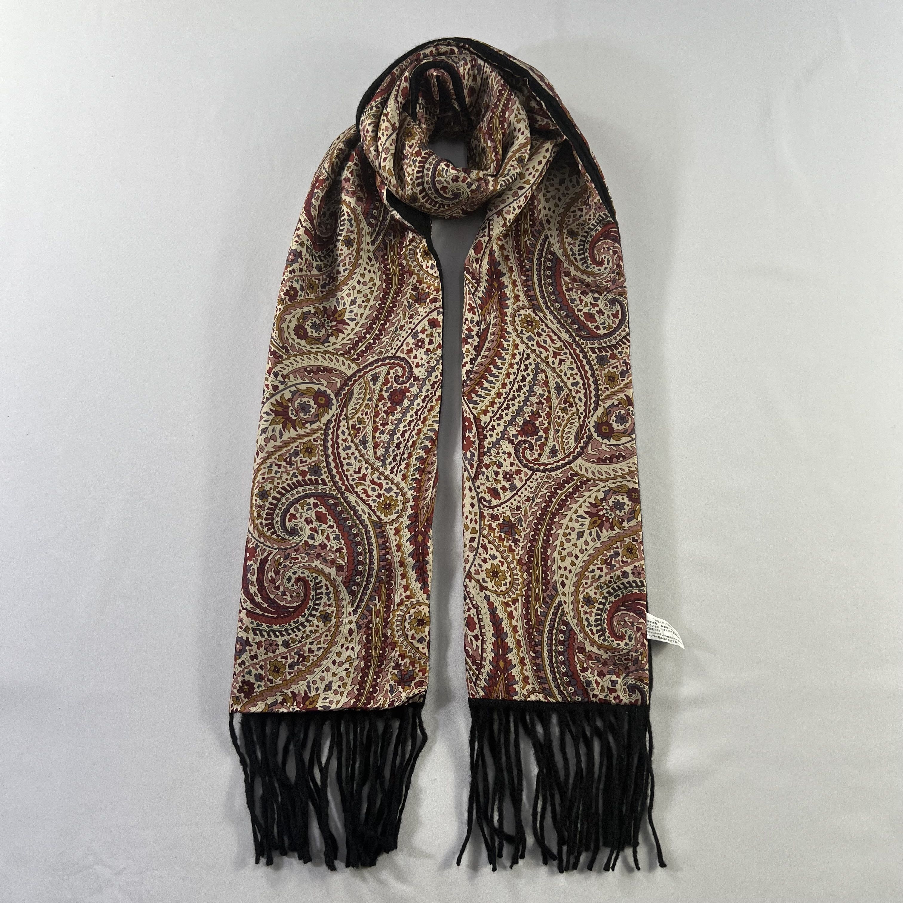 Vintage Vintage Paislee Silk Scarf / Muffler / Neckwear P1024 Size ONE SIZE - 1 Thumbnail
