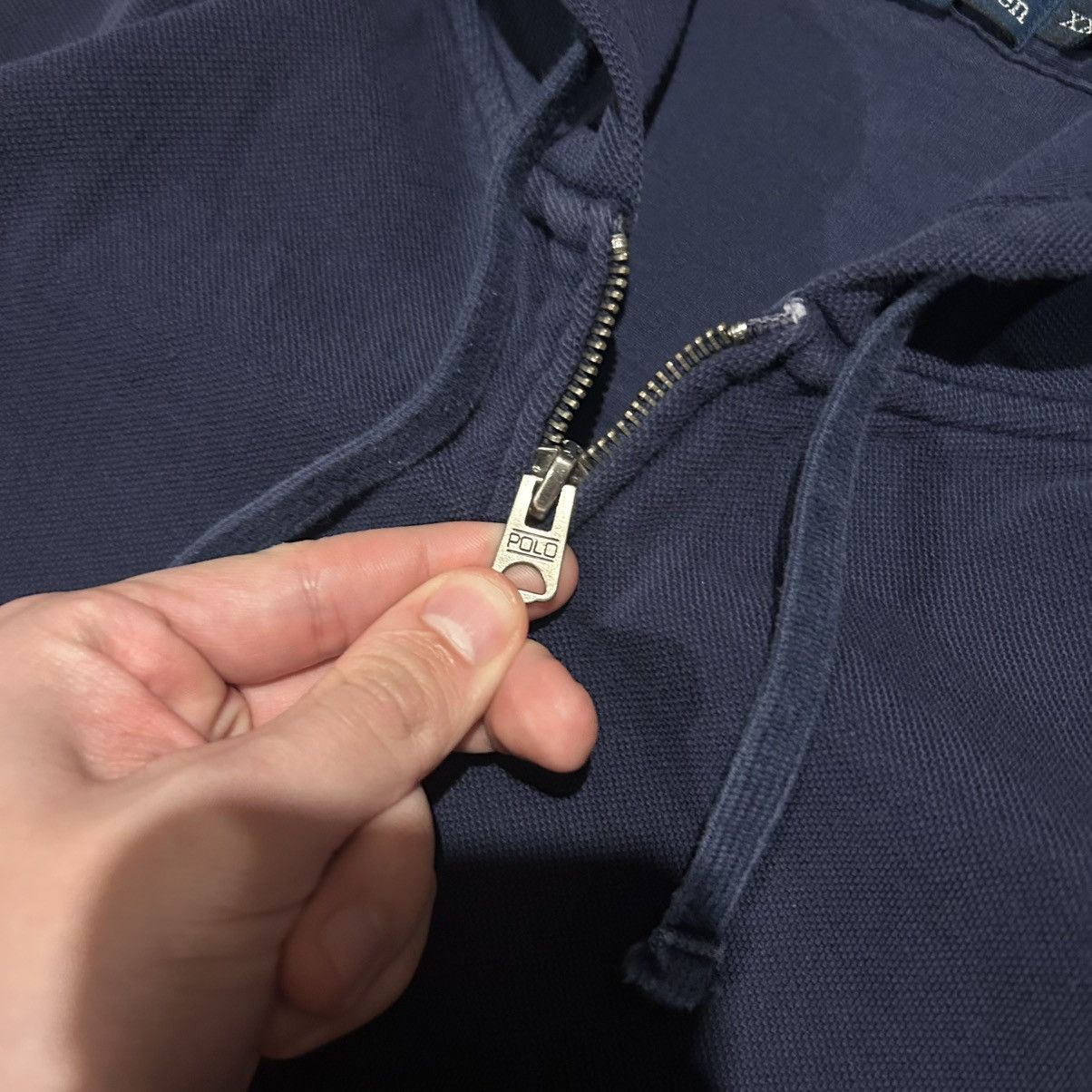 Polo Ralph Lauren × Vintage Essential Vintage 90s Polo Ralph Lauren Pony Zip Up Hoodie Size US XXL / EU 58 / 5 - 4 Thumbnail