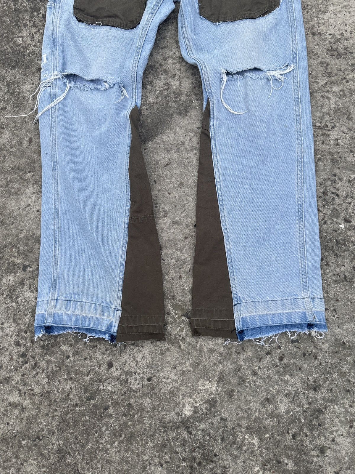 Karl Kani Y2K Vintage Karl Kani Custom Cargo Jeans Streetwear Rare USA Size US 32 / EU 48 - 4 Thumbnail
