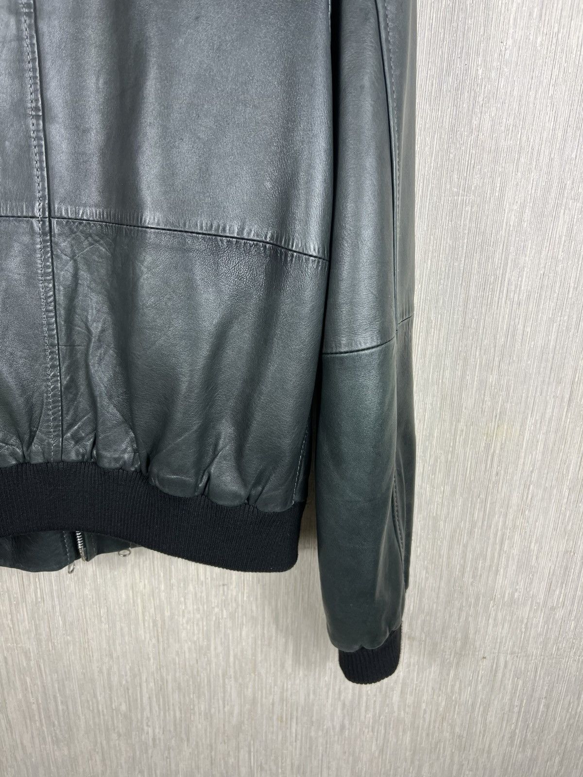GOOSECRAFT Vintage Goose Craft bomber leather jacket double zip Size US L / EU 52-54 / 3 - 18 Thumbnail