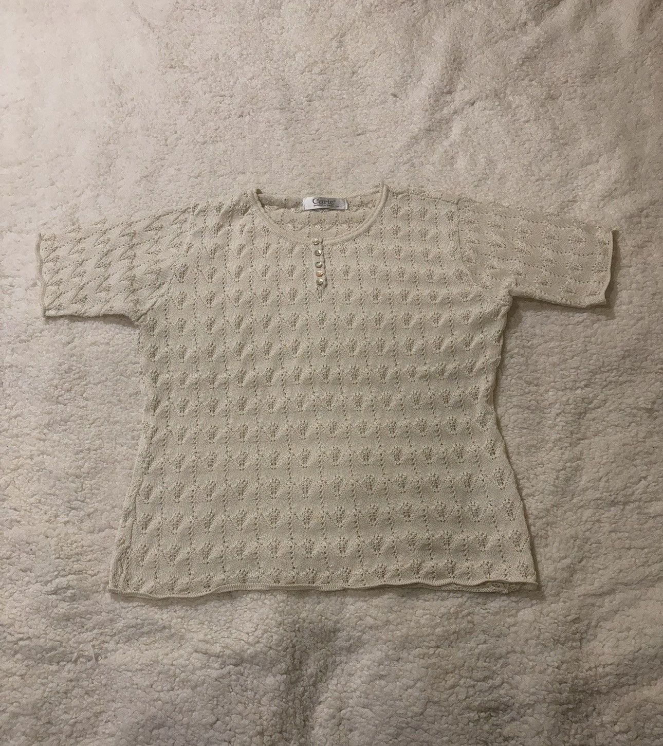 Other Cream colored knit top1977 Size L / US 10 / IT 46 - 1 Thumbnail