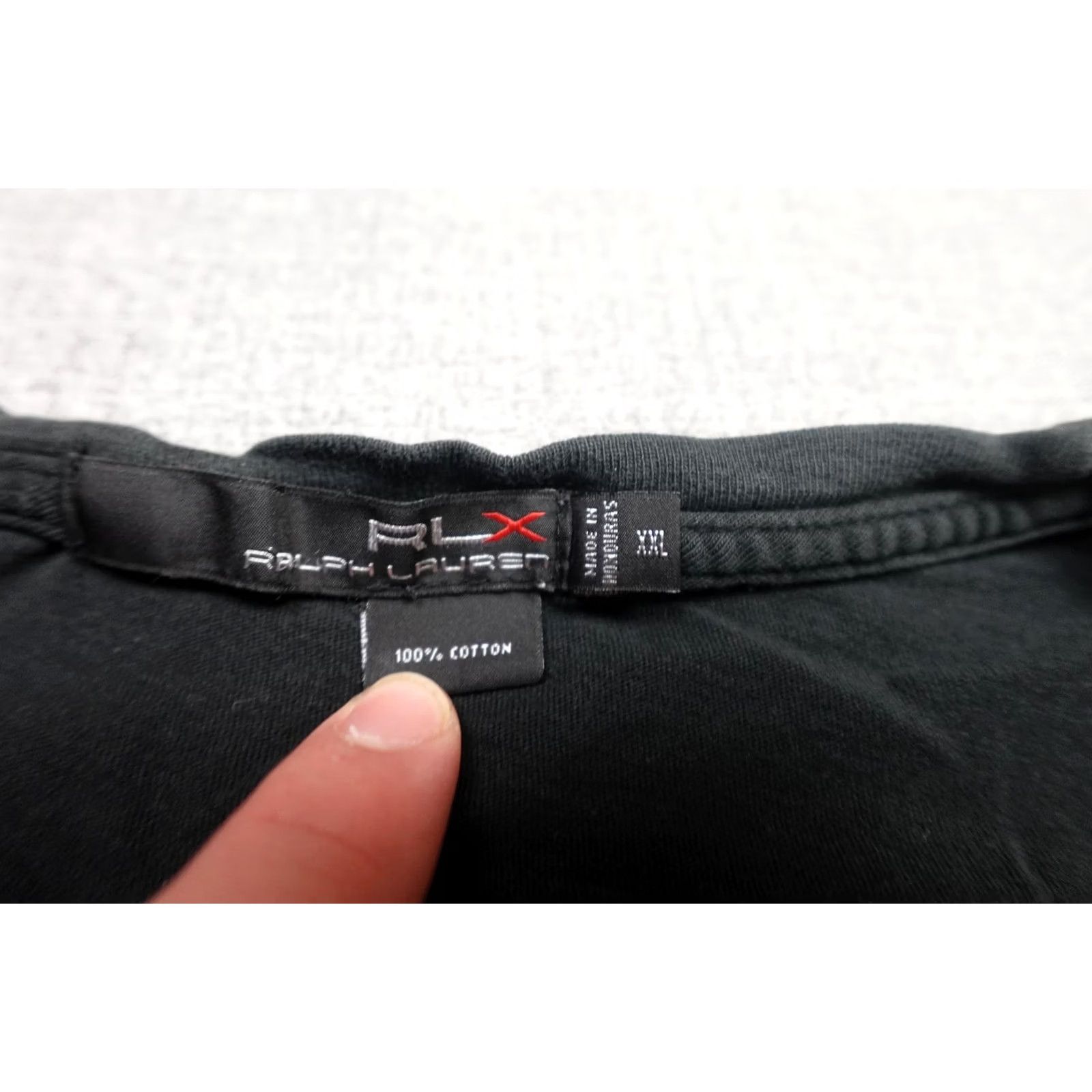 RLX Ralph Lauren RLX Ralph Lauren Shirt Mens 2XL Black Graphic Tee Short Sleeve Crew Neck Logo Slim Fit Soft Jersey Regular Fit Size US XXL / EU 58 / 5 - 2 Thumbnail