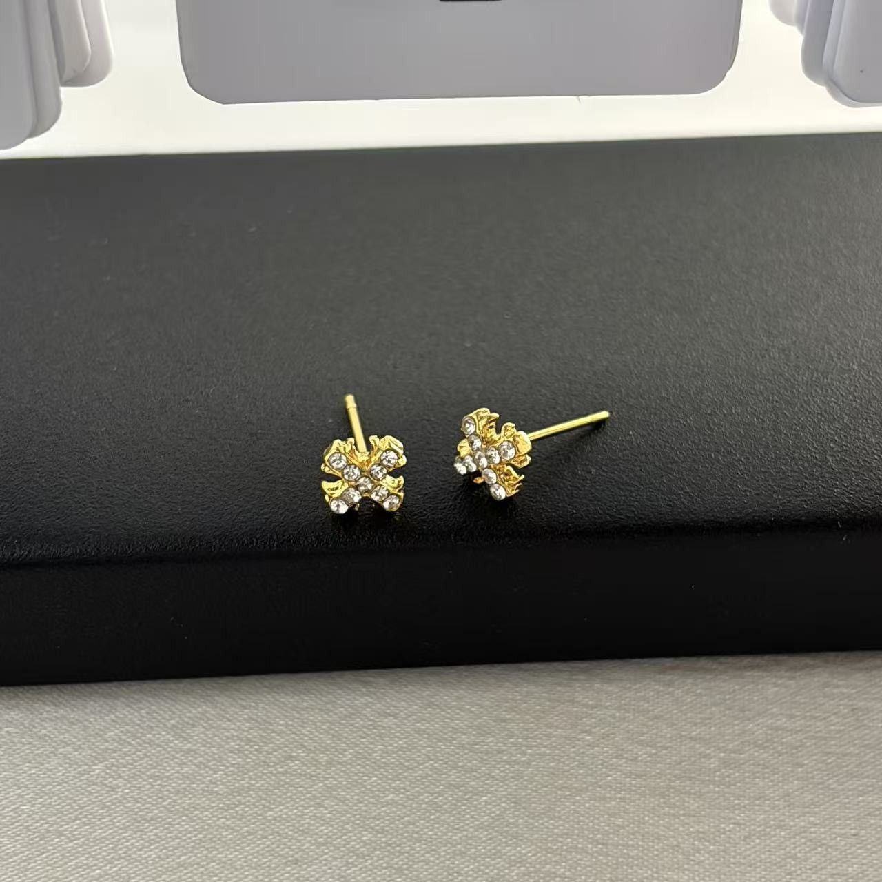 Other 6mm CZ Cross Stud Earrings for Men Women Size ONE SIZE - 2 Thumbnail