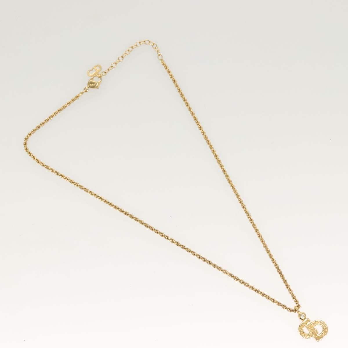 Dior Christian Dior CD Pendant Necklace Gold-plated Size ONE SIZE - 1 Thumbnail