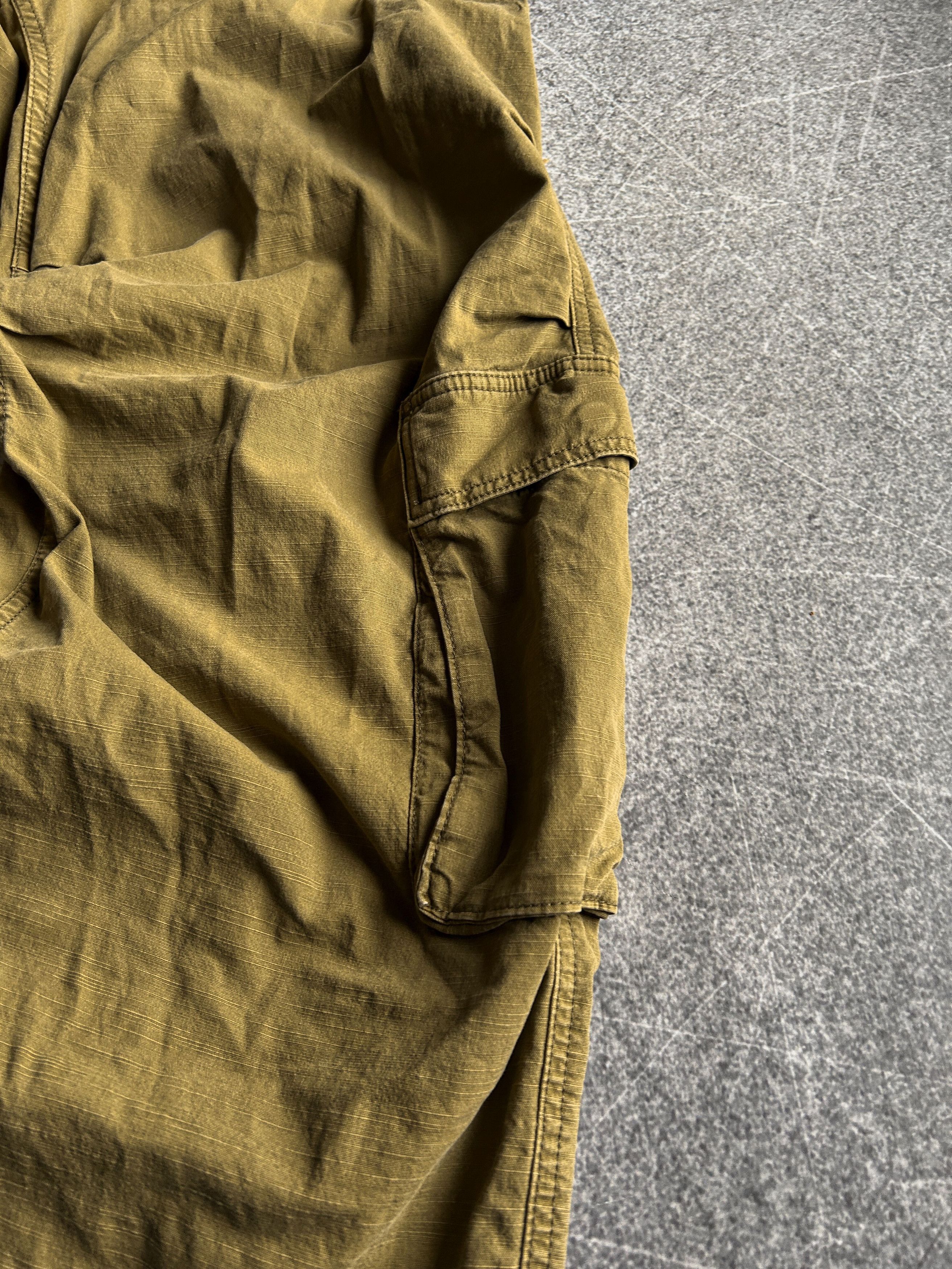 Japanese Brand VTG Rick Owens Junya Watanabe Style Washed Cargo Jeans 90s Size US 34 / EU 50 - 4 Thumbnail