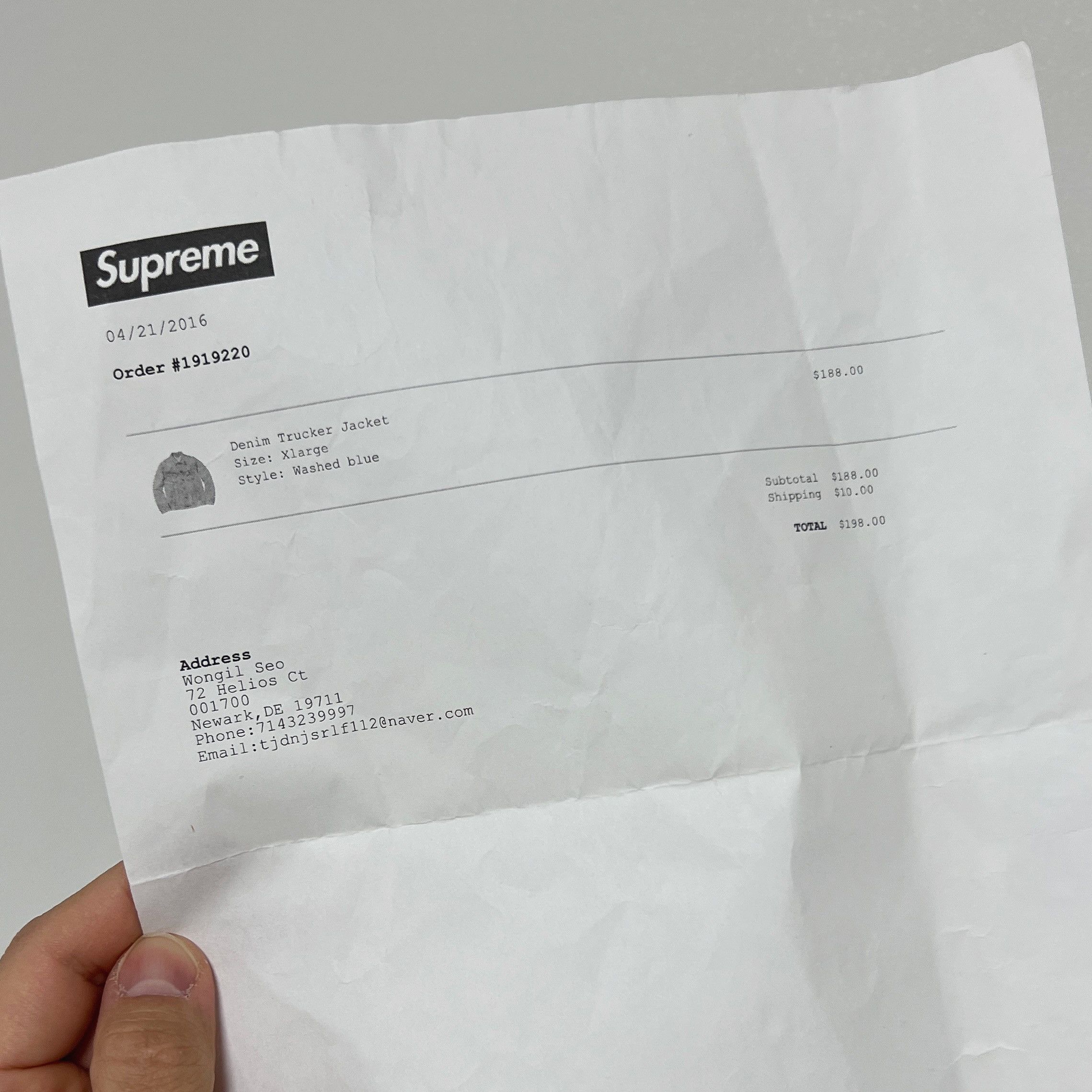 Supreme Supreme SS16 Denim Trucker Jacket Washed Blue Size US XL / EU 56 / 4 - 9 Thumbnail