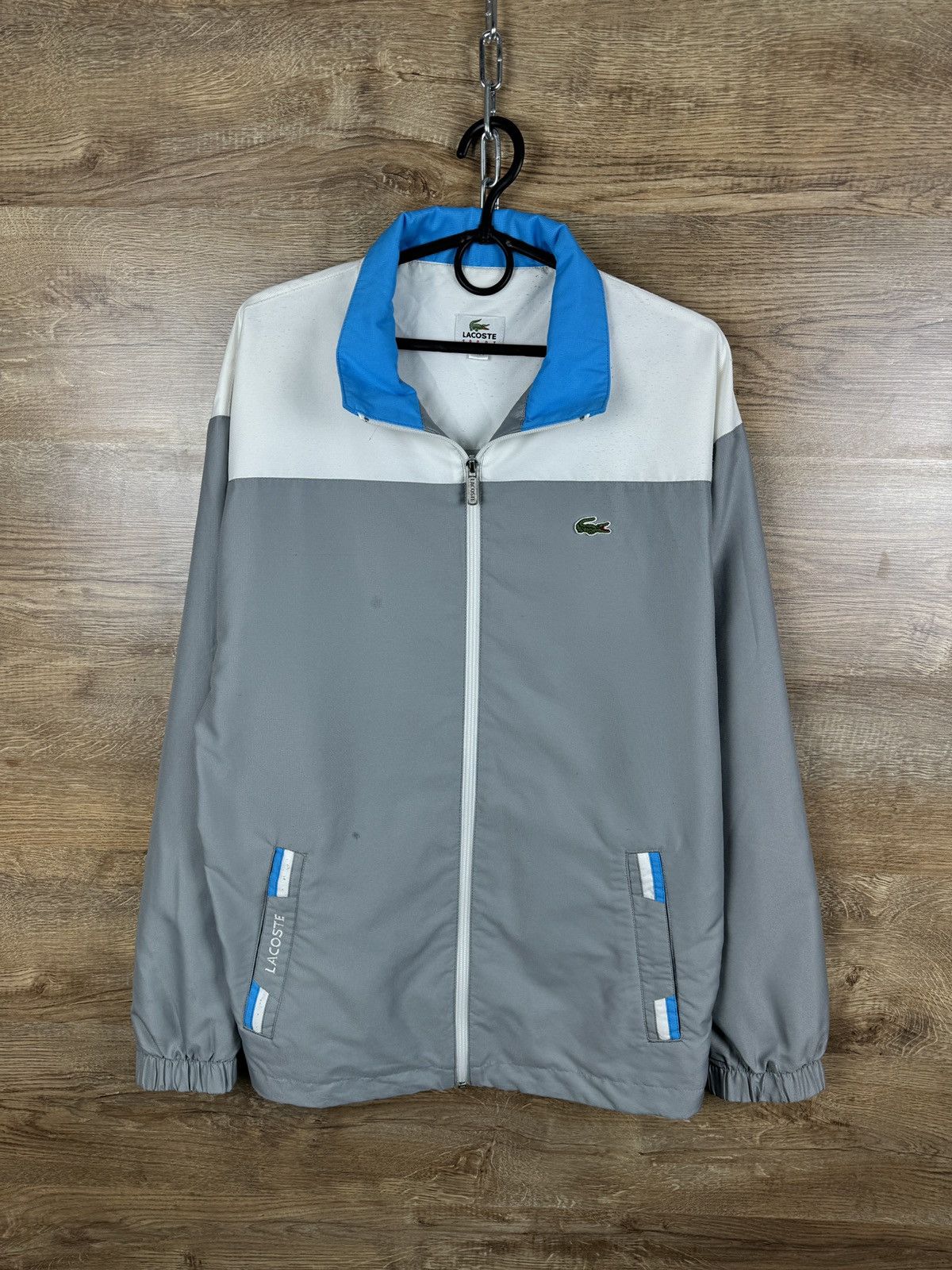 Lacoste × Vintage Mens Vintage Lacoste Track Jacket Olympic crazy 2k rare Size US M / EU 48-50 / 2 - 1 Thumbnail