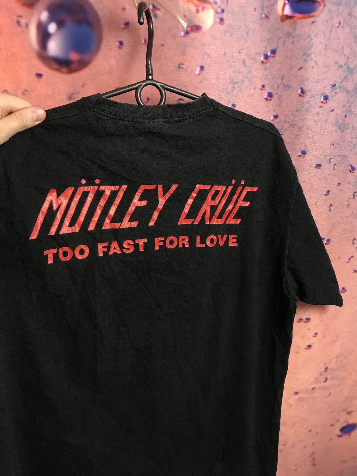 Band Tees Vintage Motley Crue Too fast for live band rock tee Size US M / EU 48-50 / 2 - 6 Thumbnail
