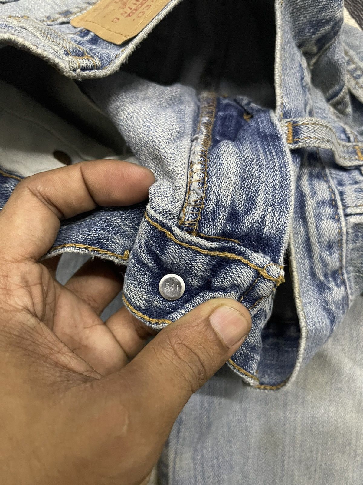 Levi's VINTAGE LEVIS 518 SUPER LOW BOOTCUT JEANS MADE IN USA Size 28" / US 6 / IT 42 - 11 Thumbnail