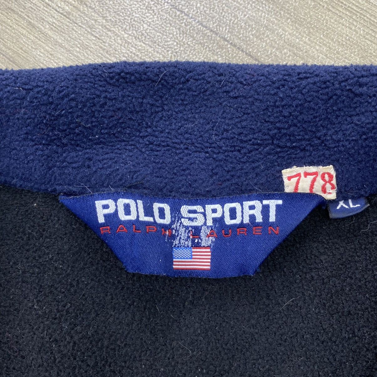 Polo Ralph Lauren 1990s Vintage Polo Sport Ralph Lauren Fleece Zip Jacket Size US XL / EU 56 / 4 - 8 Thumbnail