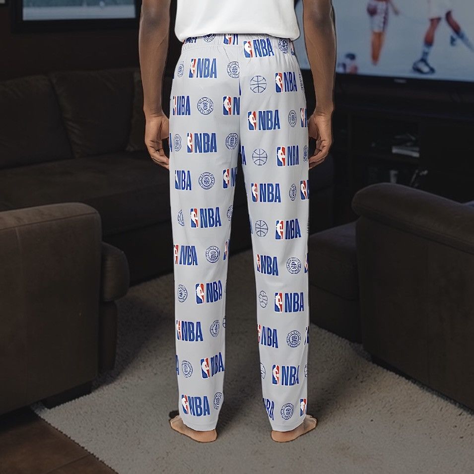 NBA NBA Team Men’s All-Over NBA Logo Lounge Pants Sz L Size US 32 / EU 48 - 3 Thumbnail