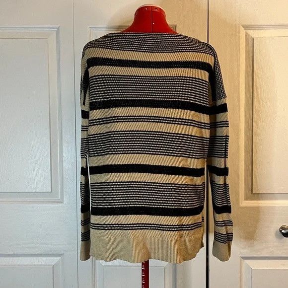 Lauren Ralph Lauren Lauren by Ralph Lauren Black & Tan Sweater L Size L / US 10 / IT 46 - 2 Thumbnail