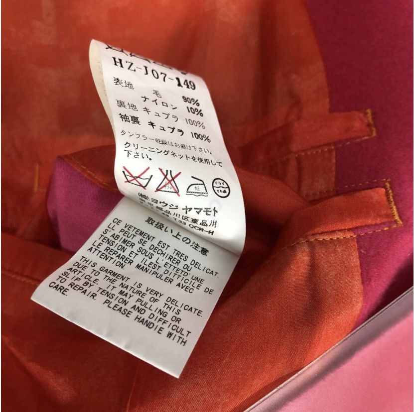 Yohji Yamamoto YYPH 🇯🇵 Pink Wool Yuzen Dyed Wolf Reversible Chester coat 3 Size US L / EU 52-54 / 3 - 3 Thumbnail