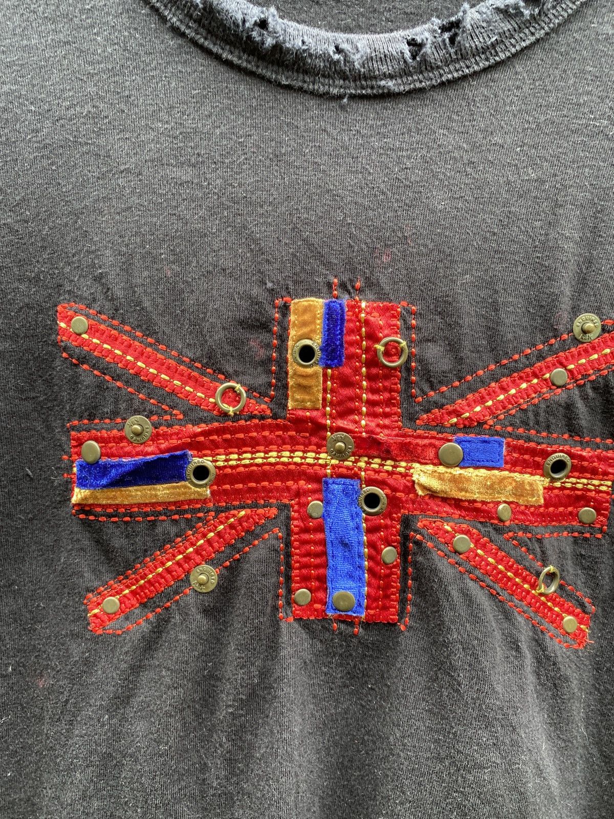 Hysteric Glamour ASK Enquired Distressed Punk British Flag Lgb Ifsixwasnine Size US M / EU 48-50 / 2 - 4 Thumbnail