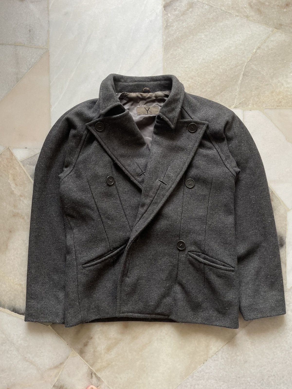 Yohji Yamamoto Rare 80s Yohji Yamamoto Asymmetrical Jacket Size US S / EU 44-46 / 1 - 4 Thumbnail