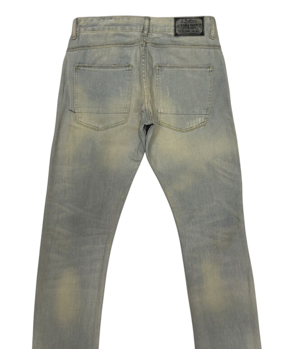 Kapital × Zara ZARA JEANS MUD WASH DISTRESSED DENIM Size US 30 / EU 46 - 4 Thumbnail