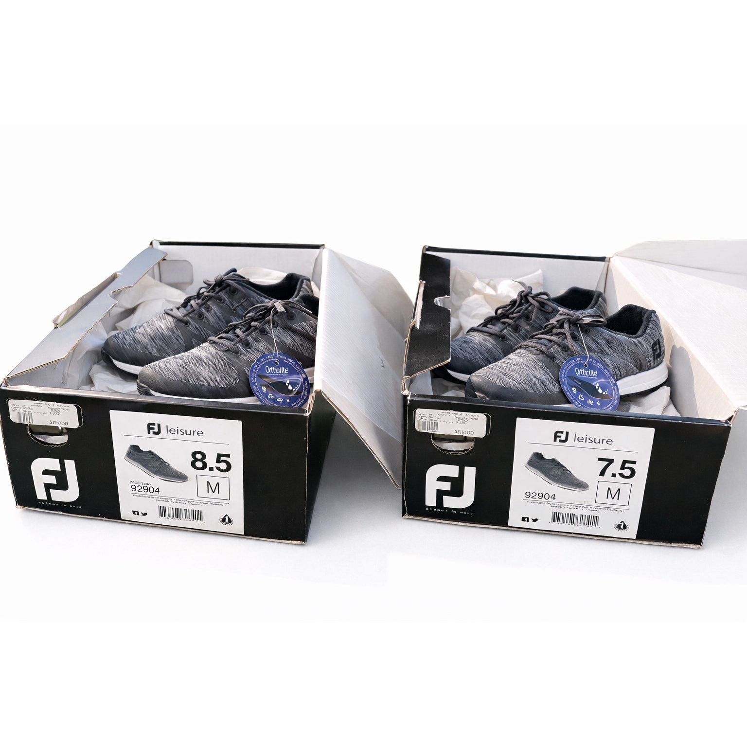FootJoy FJ Leisure Golf Shoes Gray Spikeless Ortholite NWT