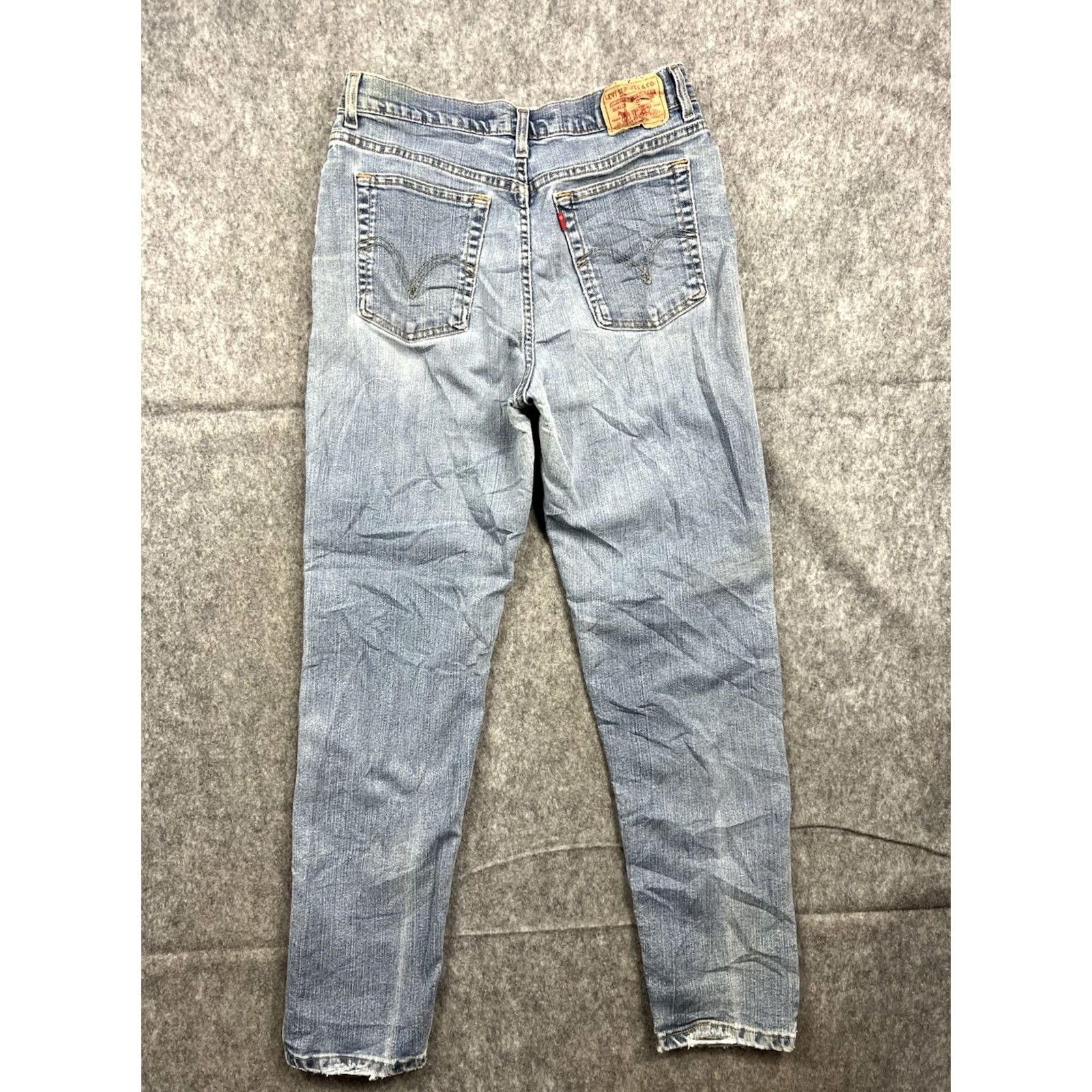 Levi's Levi's 512 Jeans Women's Slim Tapered Leg Light Wash Size 14 Medium Vintage Slim 5-Pocket Denim Blue Cotton Blend Size 36" / US 14 / IT 50 - 2 Thumbnail