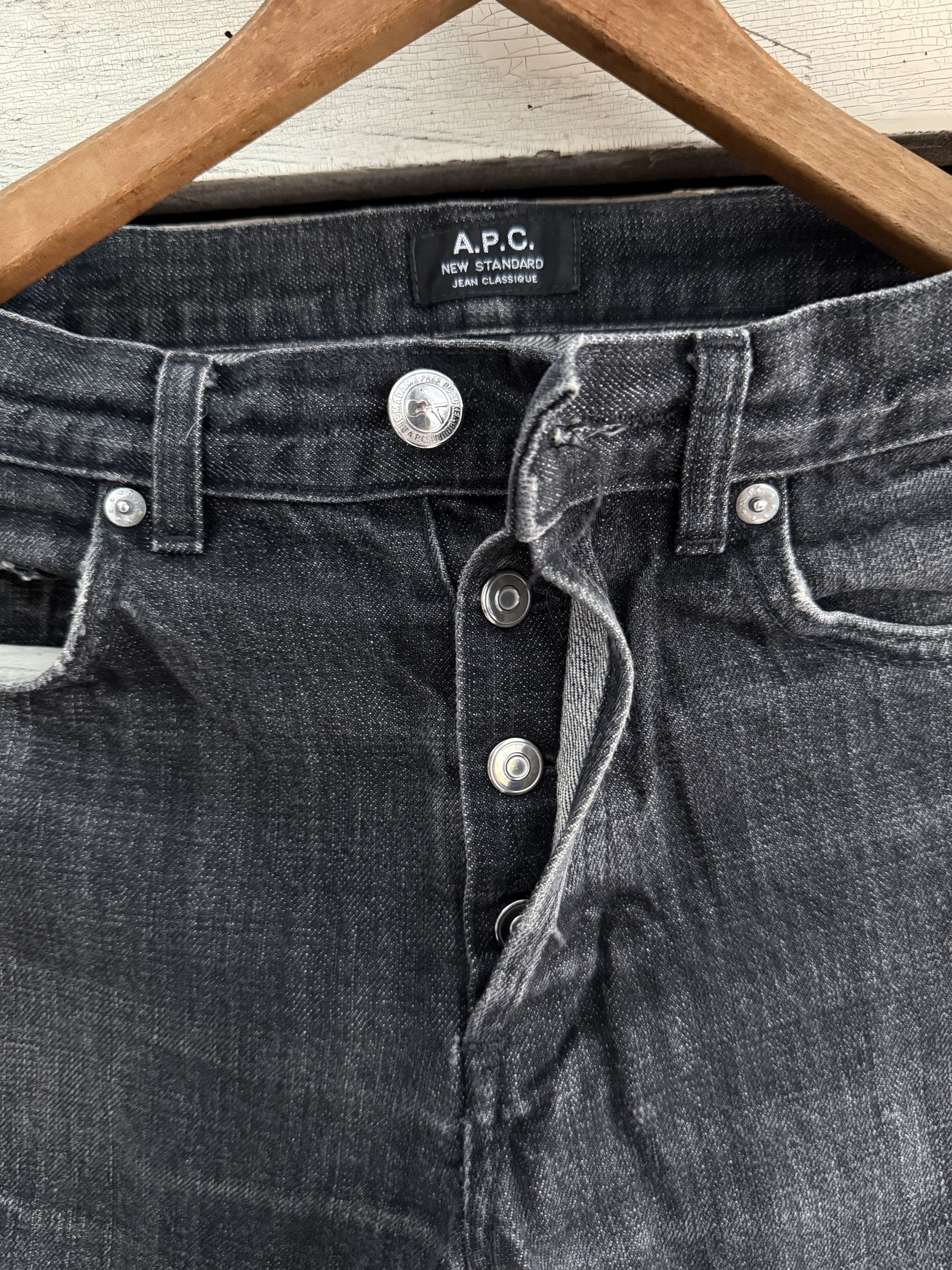 A.P.C. A.P.C. Petit Black Jeans Size US 31 - 3 Thumbnail